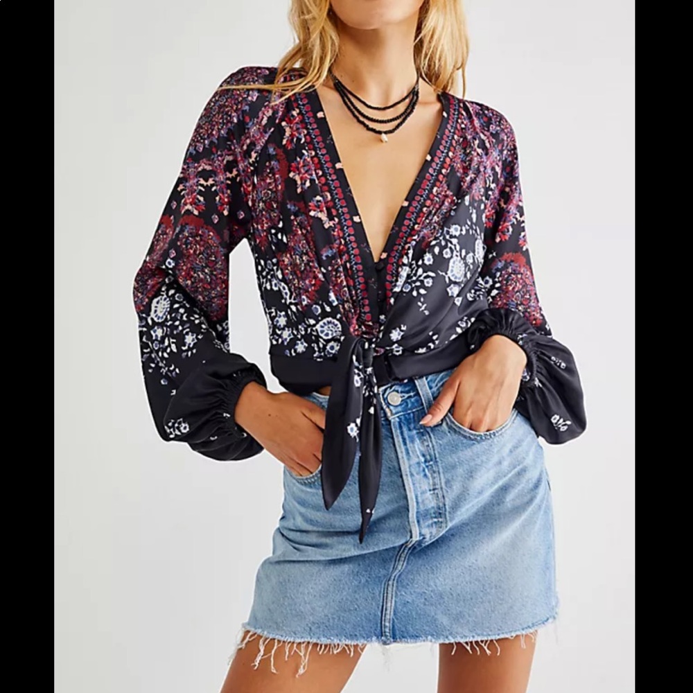 Free People Run Free Blouse